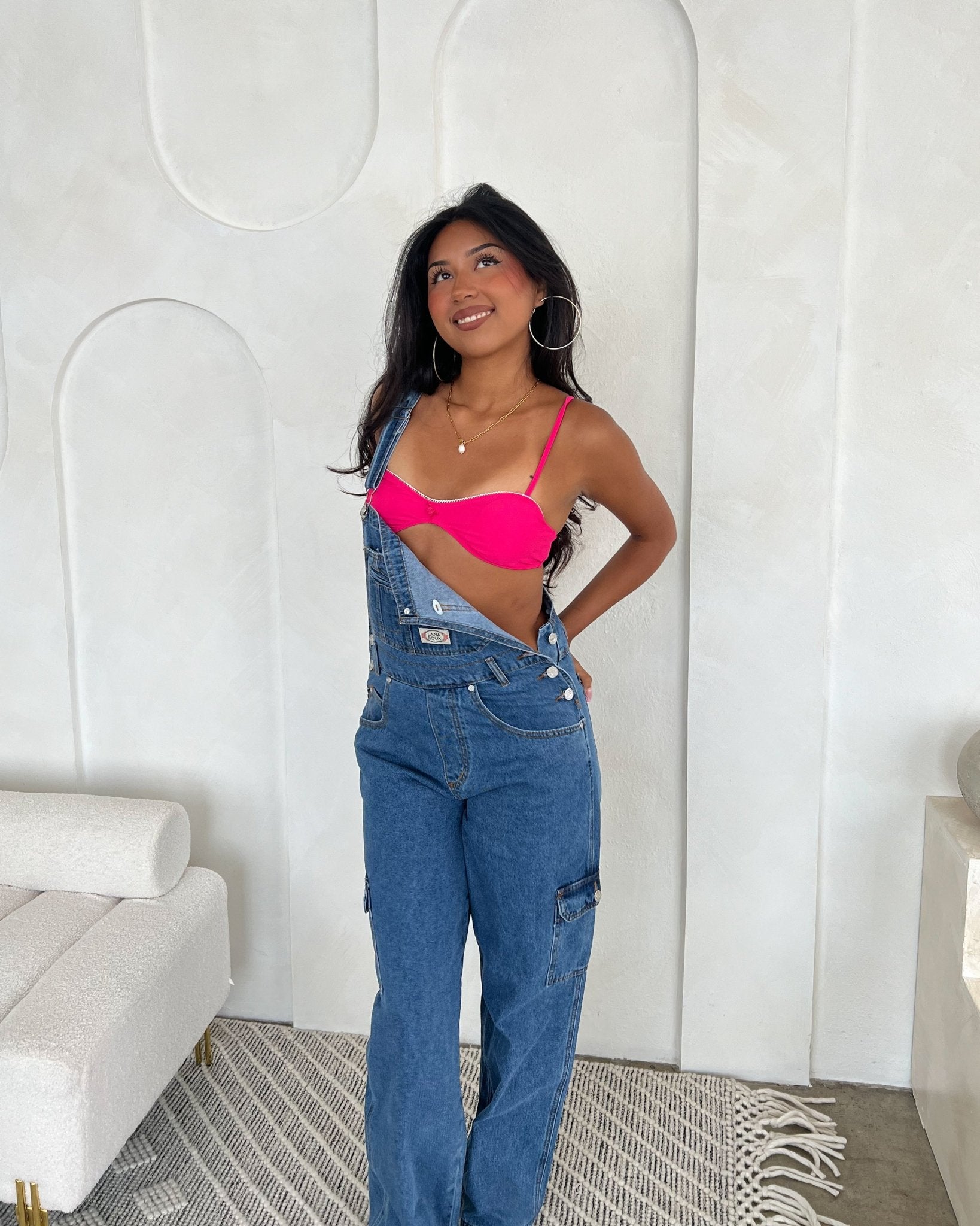 RESTOCKED: Jeanie Denim Cargo Overalls – Marmol Boutique