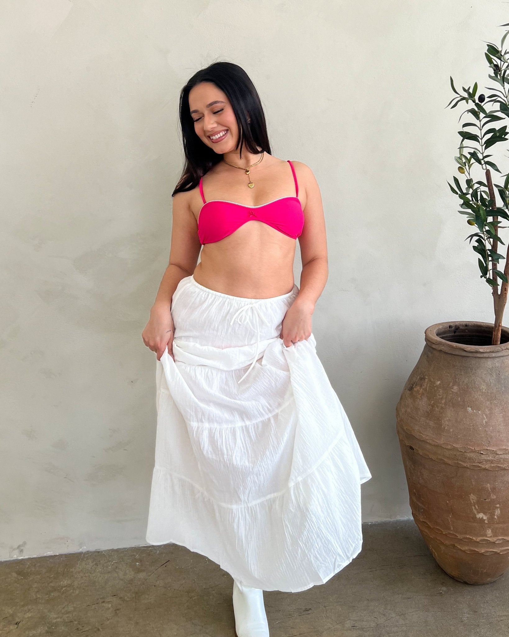 ミッキー　ベール　ロング Summer Breeze Tiered Maxi Skirt – Marmol Boutique